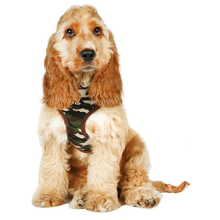 Camouflage Harness - Green - Pooch Luxury
