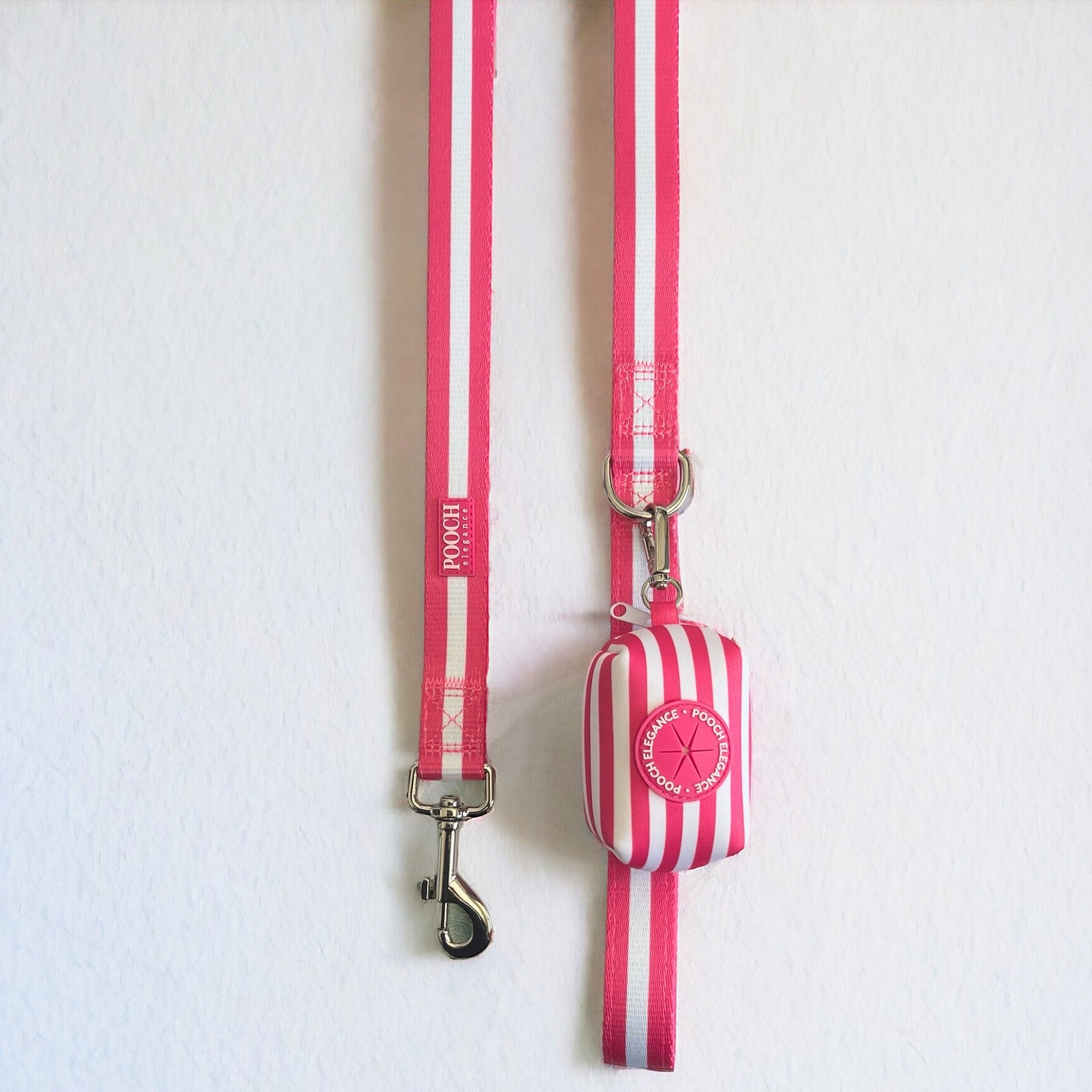 Carnival Stripe - Pink Waste Bag Holder - Pooch Luxury
