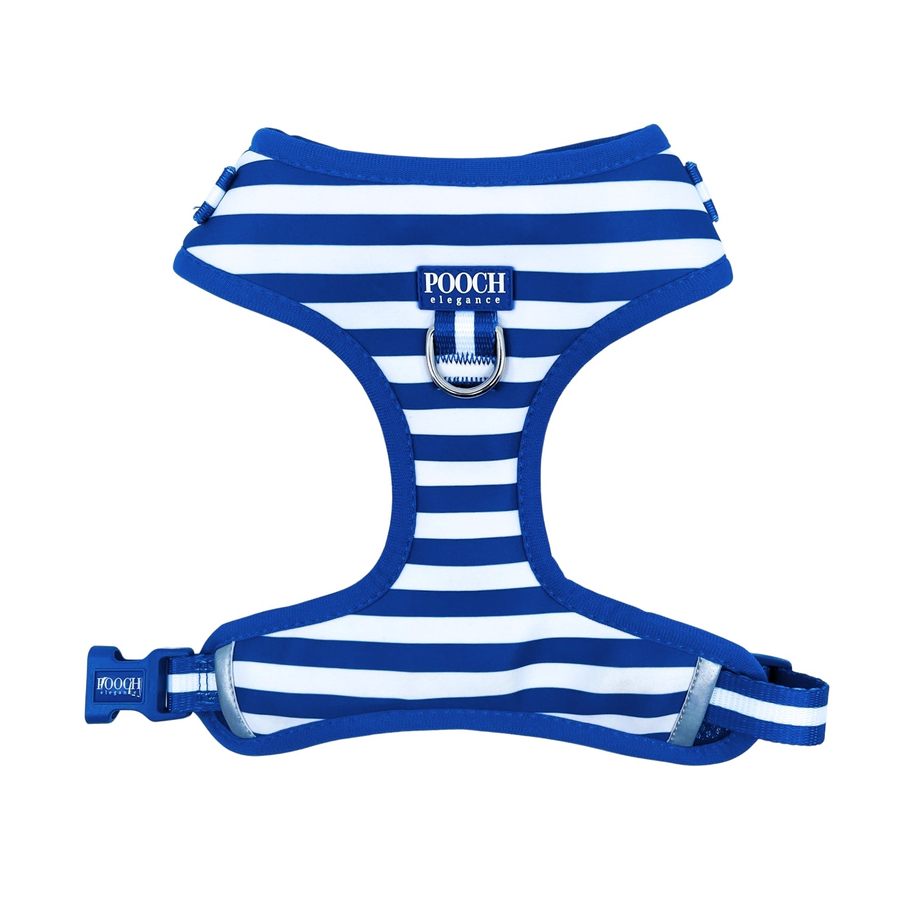 Carnival Stripe - Royal Blue Adjustable Harness - Pooch Luxury