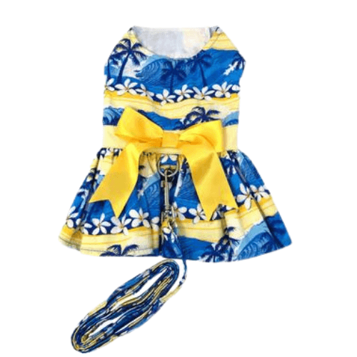 Catching Waves Dog Dress with Matching Leash - Pooch Luxury