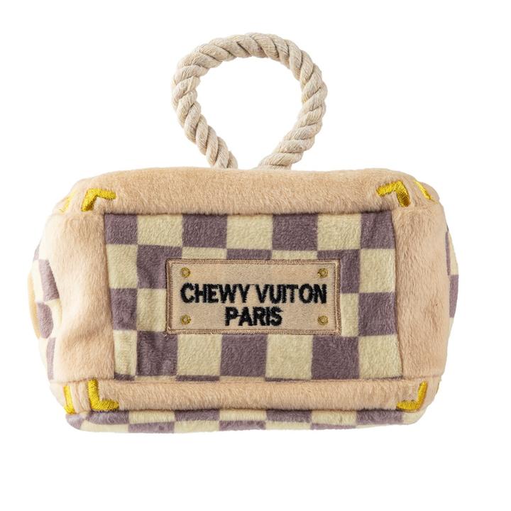 Checker Chewy Vuiton Trunk - Pooch Luxury