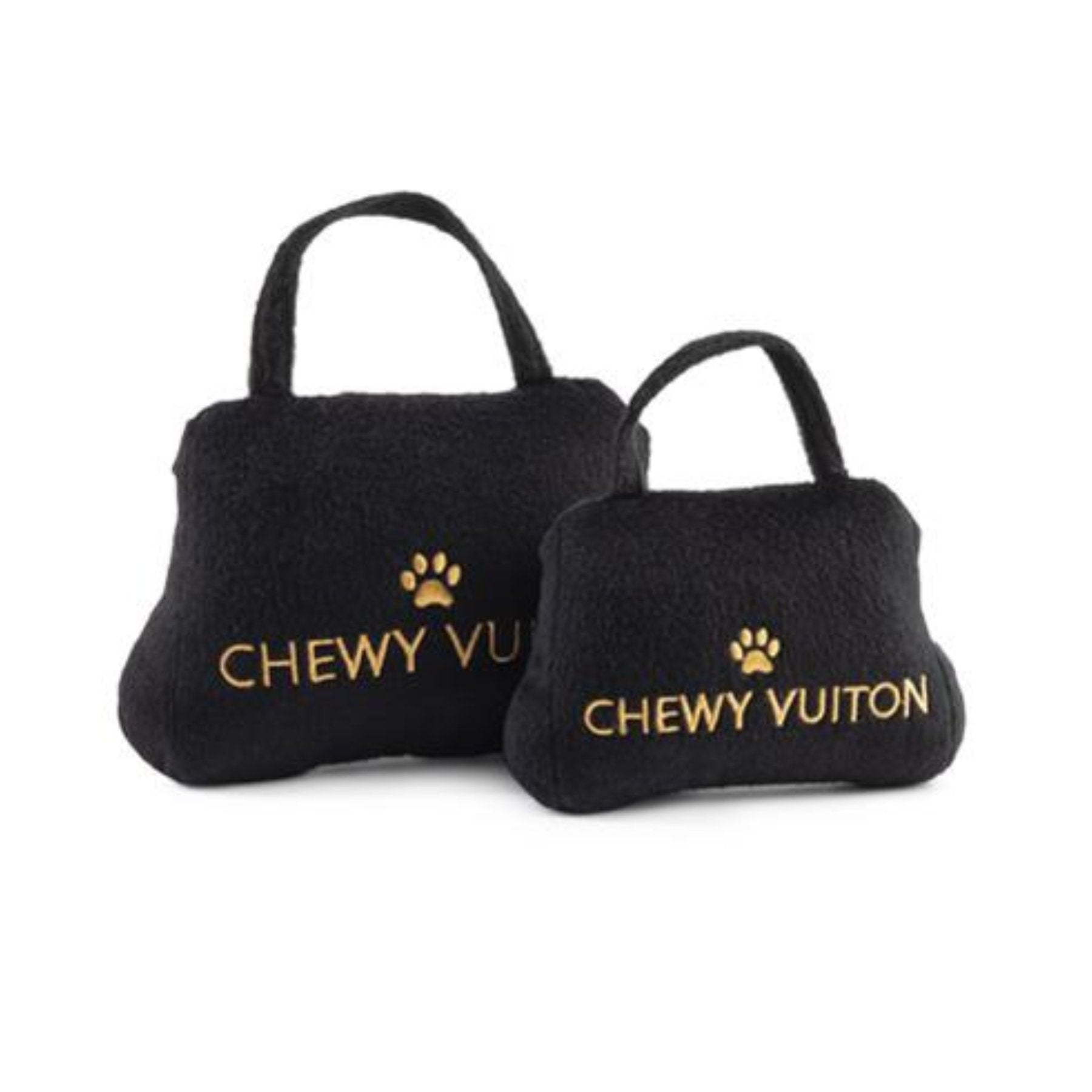Chewy Vuiton Noir Crown of Gold - Pooch Luxury