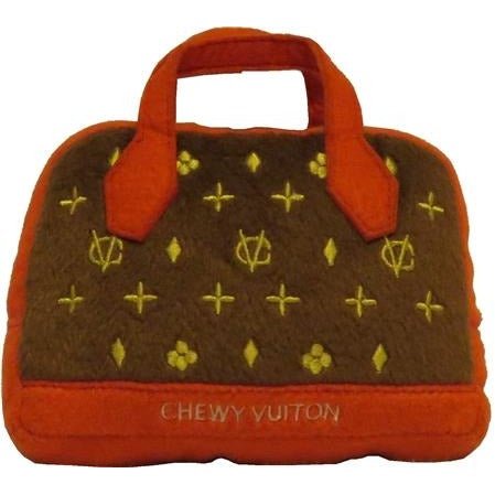 Chewy Vuiton Posh Purse - Red Trim - Pooch Luxury
