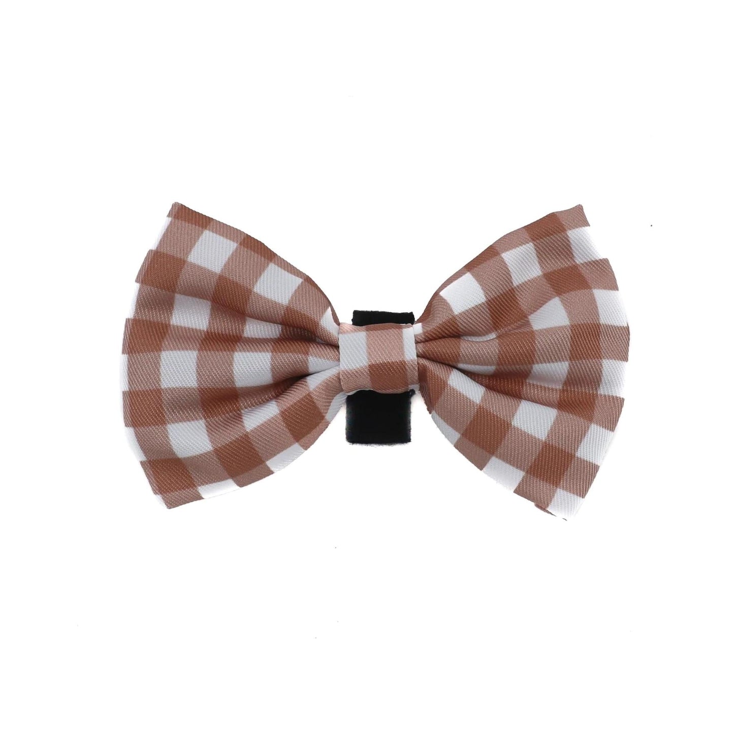 Chocolate Gingham Bow Tie - Pooch Luxury