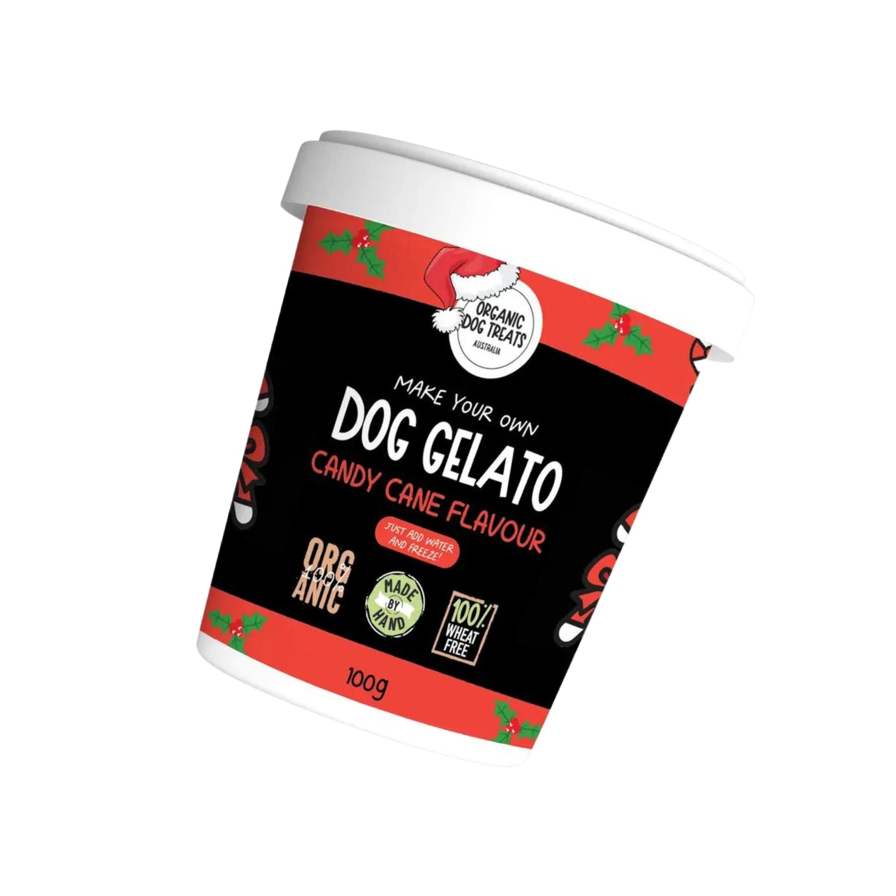 Christmas Dog Gift - Candy Cane Diy Gelato Kit - Organic - Pooch Luxury