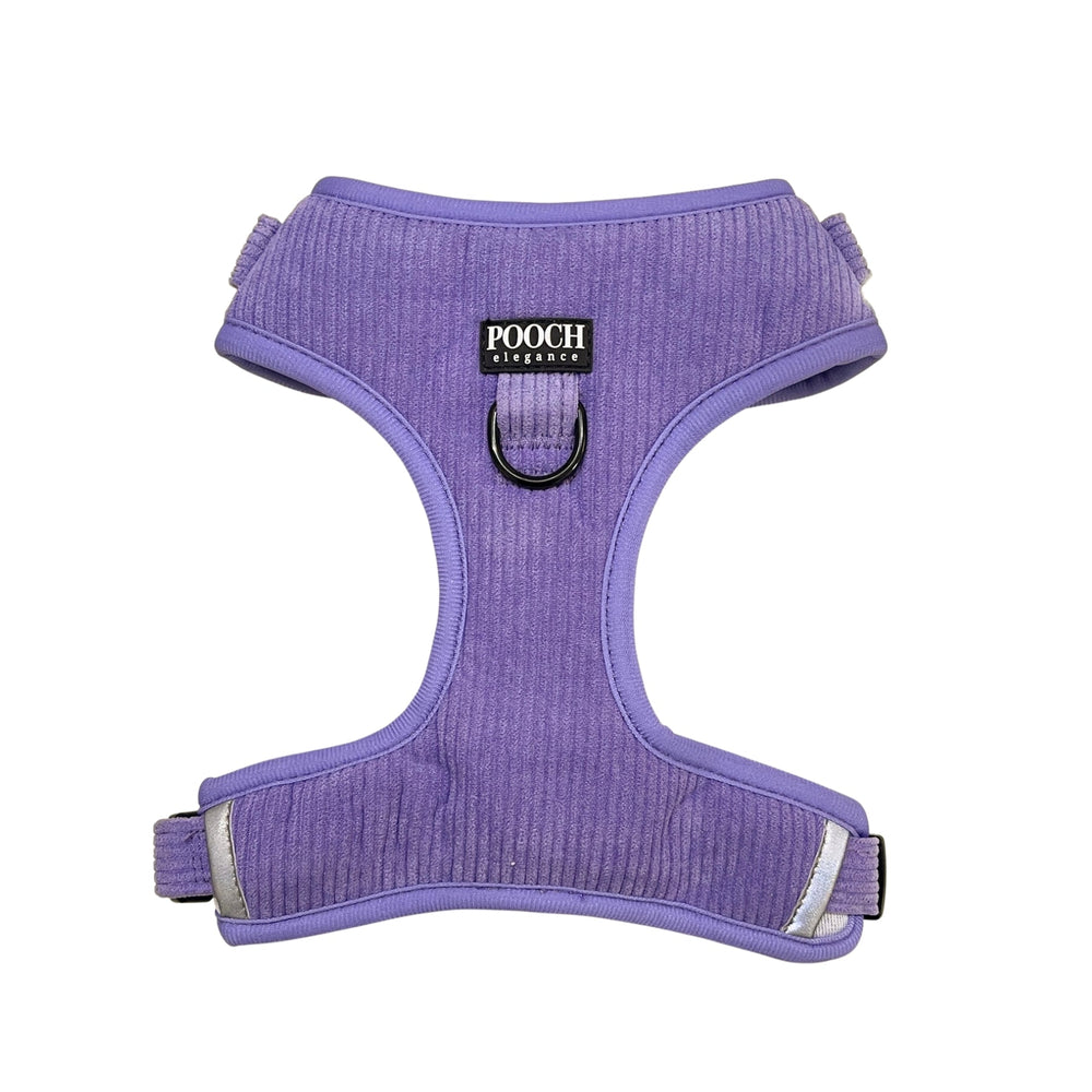Corduroy Adjustable Harness - Dusty Purple - Pooch Luxury