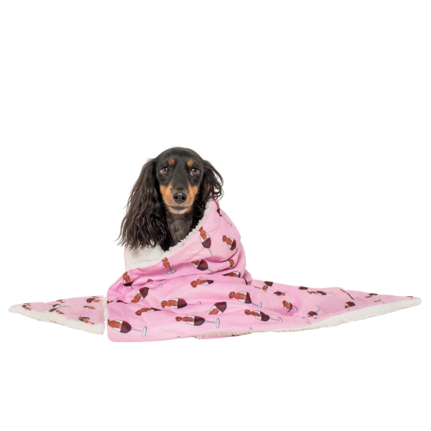 Dachshunds & Wine Dog Blanket (COMING SOON) - Pooch Luxury