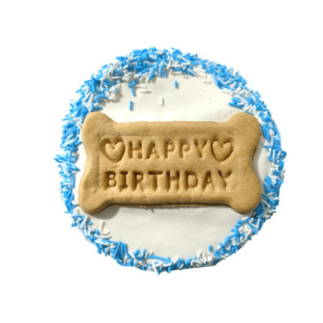 Blue hot sale dog cake