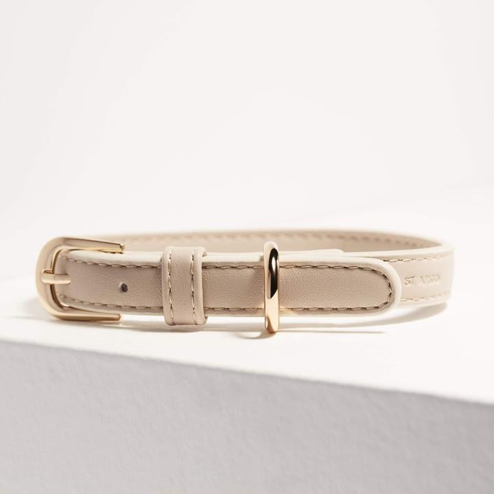Dog Collar - Taupe - Pooch Luxury