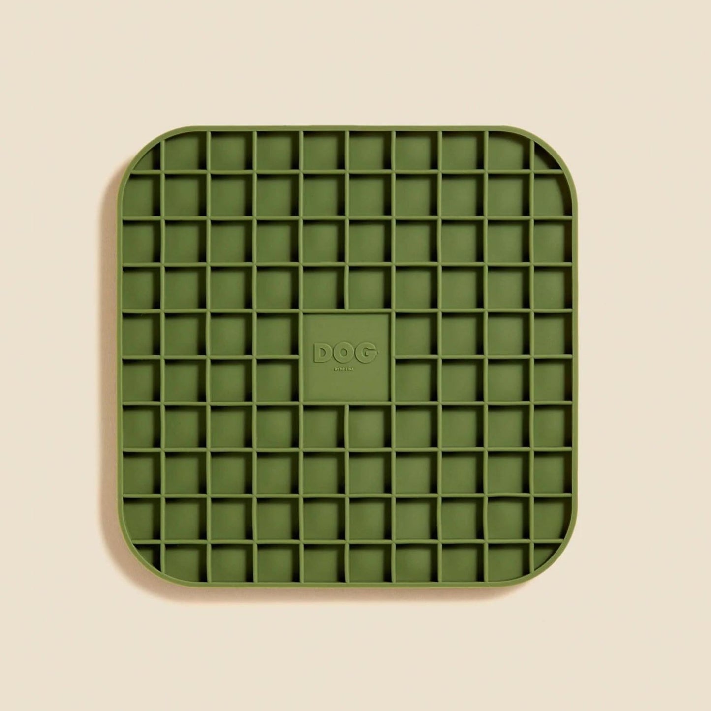 DOG - Lick Mat - Khaki - Pooch Luxury