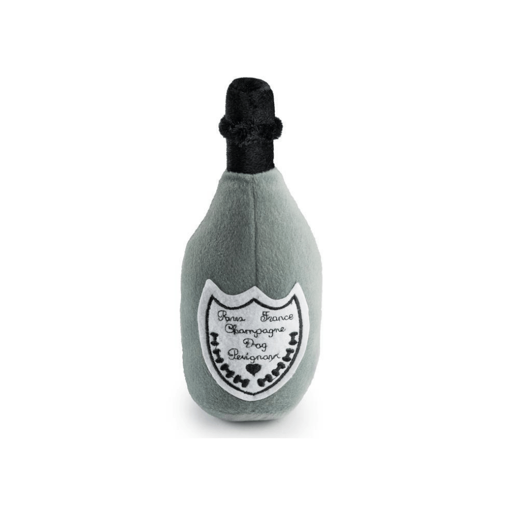 Dog Perignonn Champagne Bottle Plush Toy - Pooch Luxury