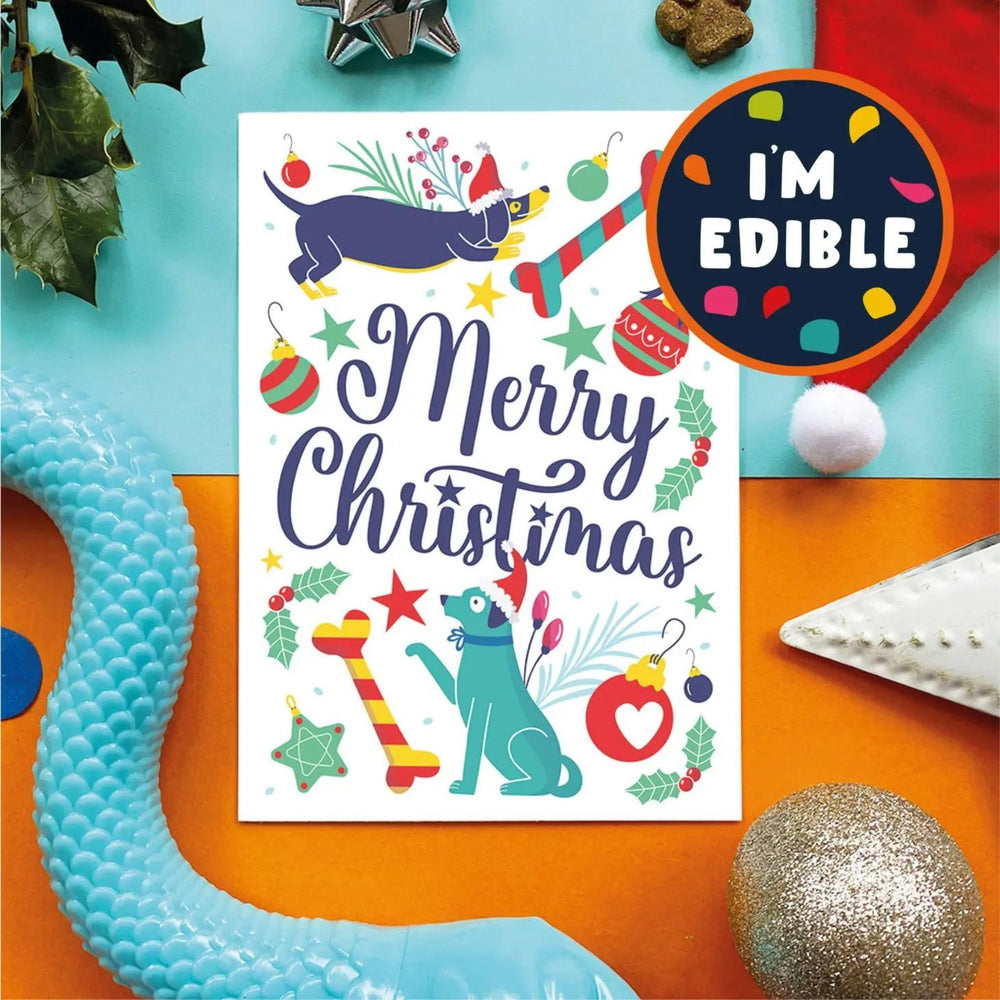 Edible Card For Dogs - Merry Christmas - Pooch Luxury