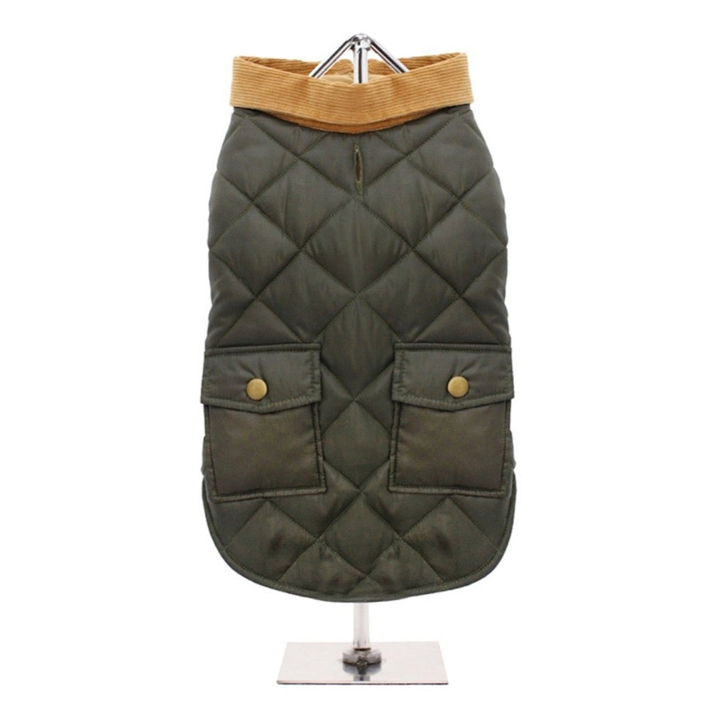 Forest Green Quilted Town & Country Coat - Pooch Luxury