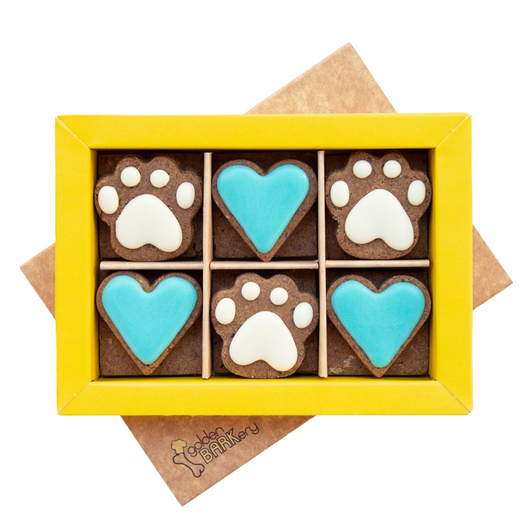 golden BARKery Dog Biscuits - 12 PupBiscuits Blue - Pooch Luxury