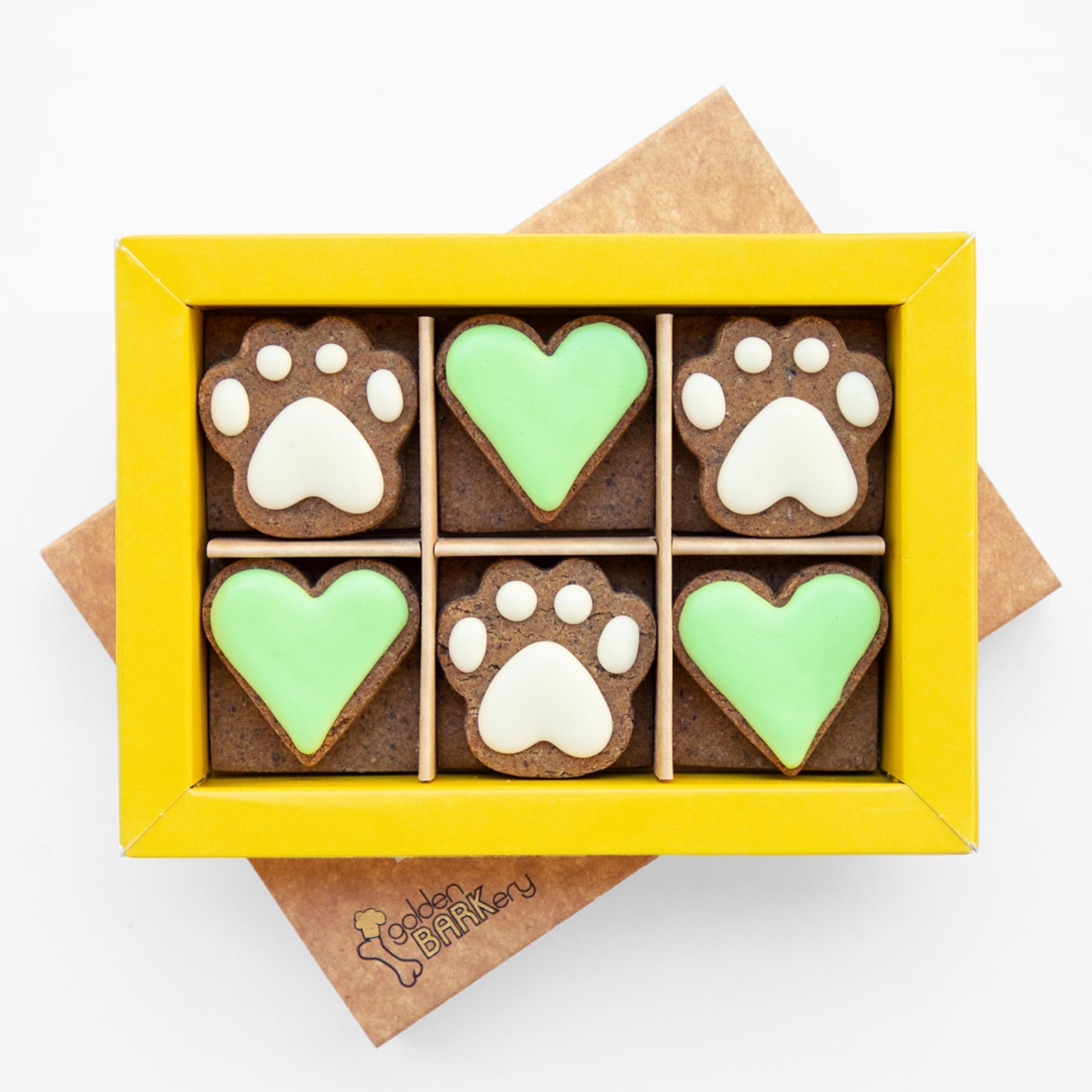 golden BARKery Dog Biscuits - 12 PupBiscuits Green - Pooch Luxury