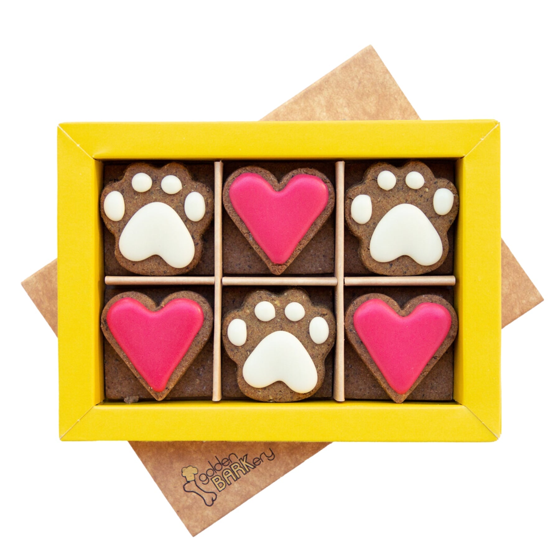 golden BARKery Dog Biscuits - 12 PupBiscuits Pink - Pooch Luxury