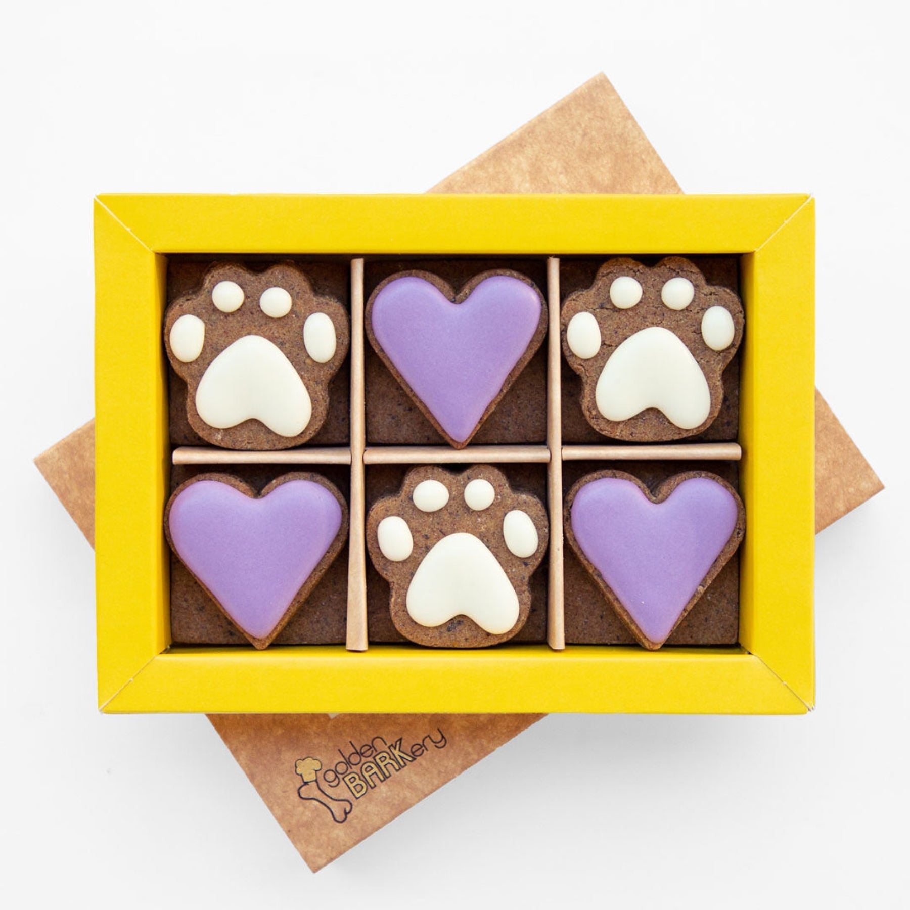 golden BARKery Dog Biscuits - 12 PupBiscuits Purple - Pooch Luxury