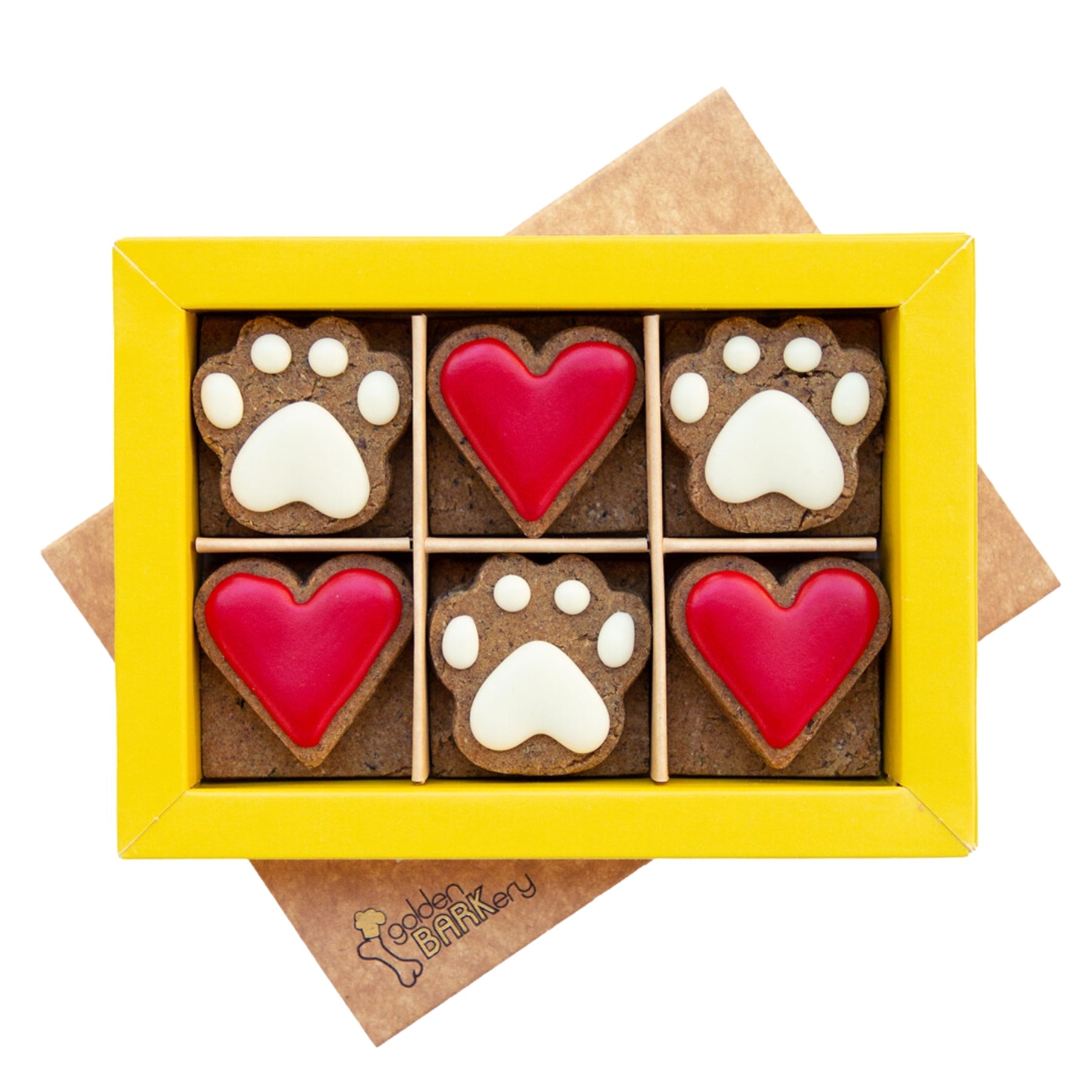 golden BARKery Dog Biscuits - 12 PupBiscuits Red - Pooch Luxury