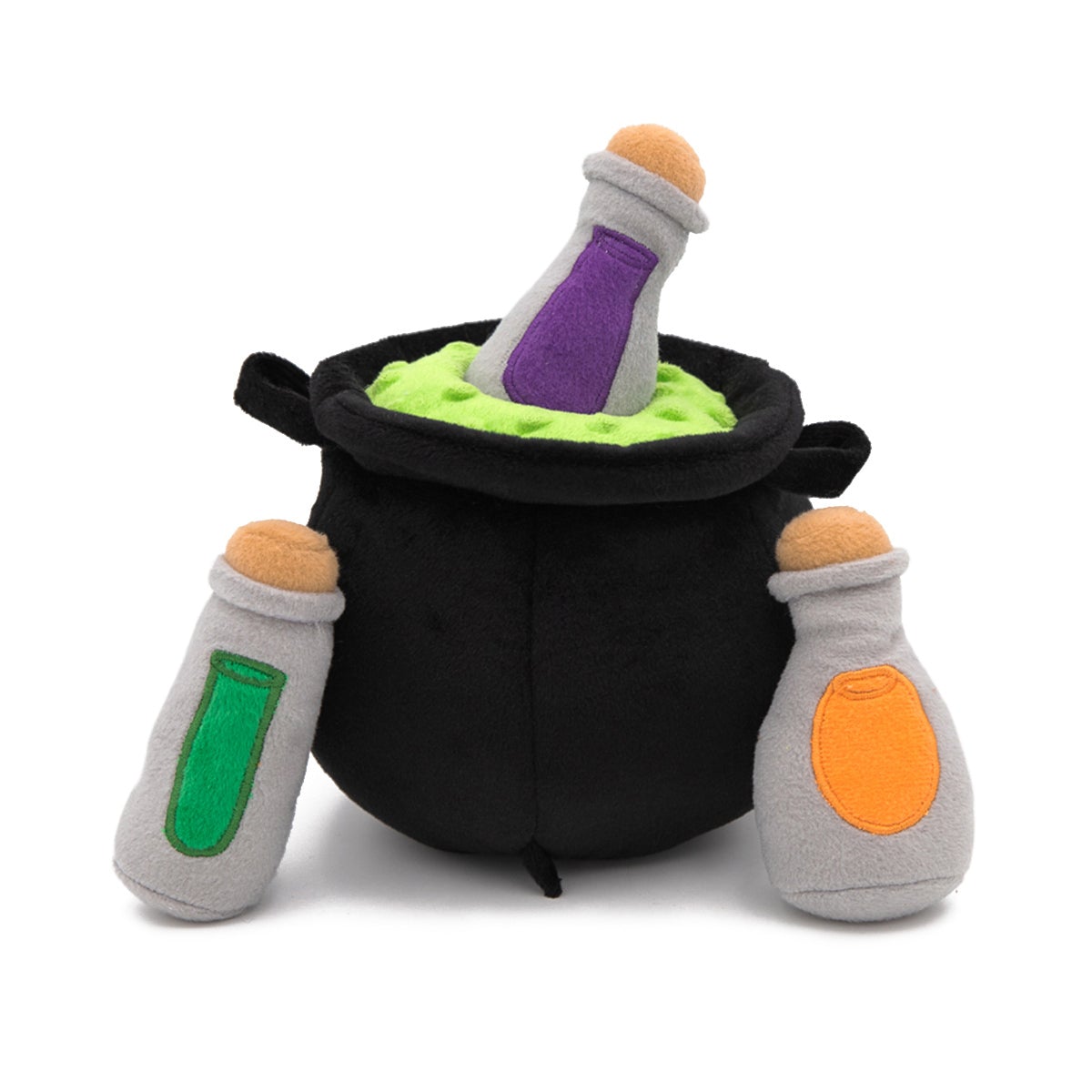Halloween Burrow Interactive Dog Toy - 3 Squeaker Toys in a Cauldron - Pooch Luxury