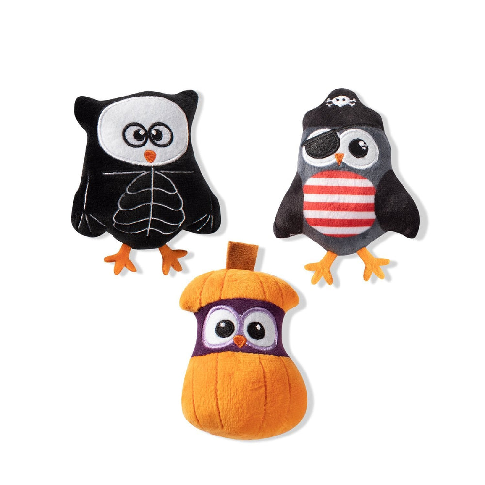 Halloween Owl-O-Ween Plush Dog Toys - Pooch Luxury