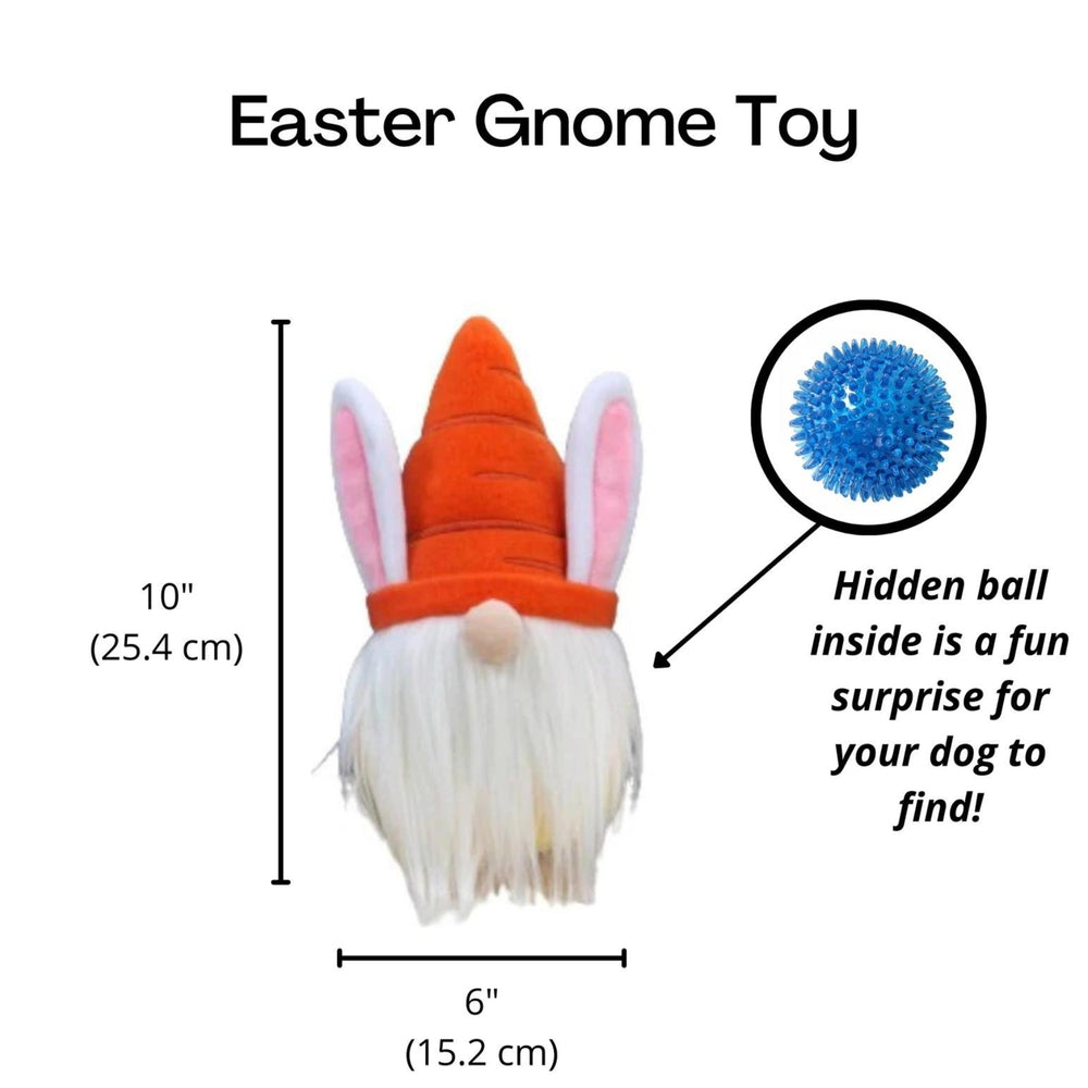 
                  
                    Hidden Ball Easter Bunny Gnome Dog Toy - Pooch Luxury
                  
                