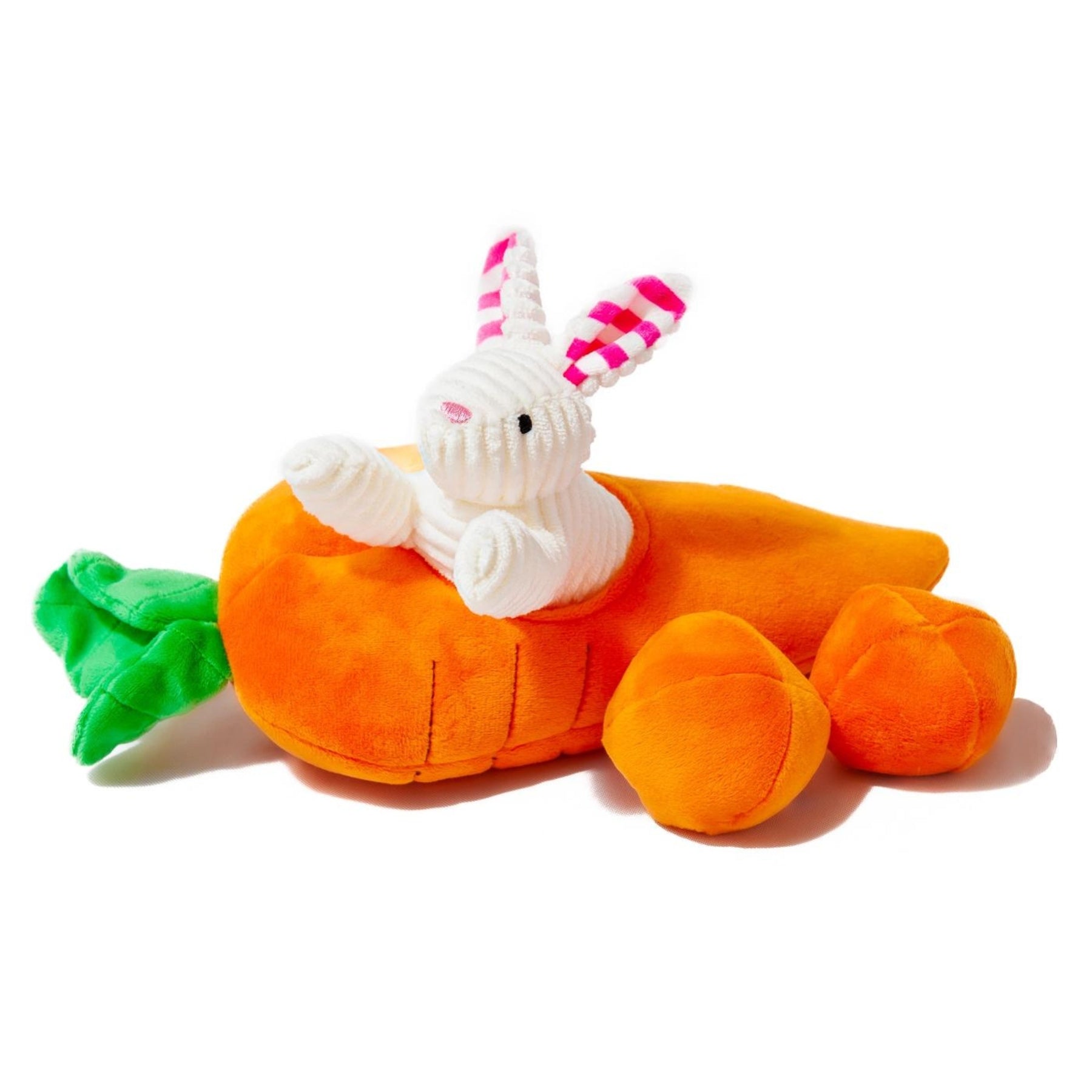 Hide A Toy Carrot with Balls & Rabbit Easter Dog Toy - Pooch Luxury