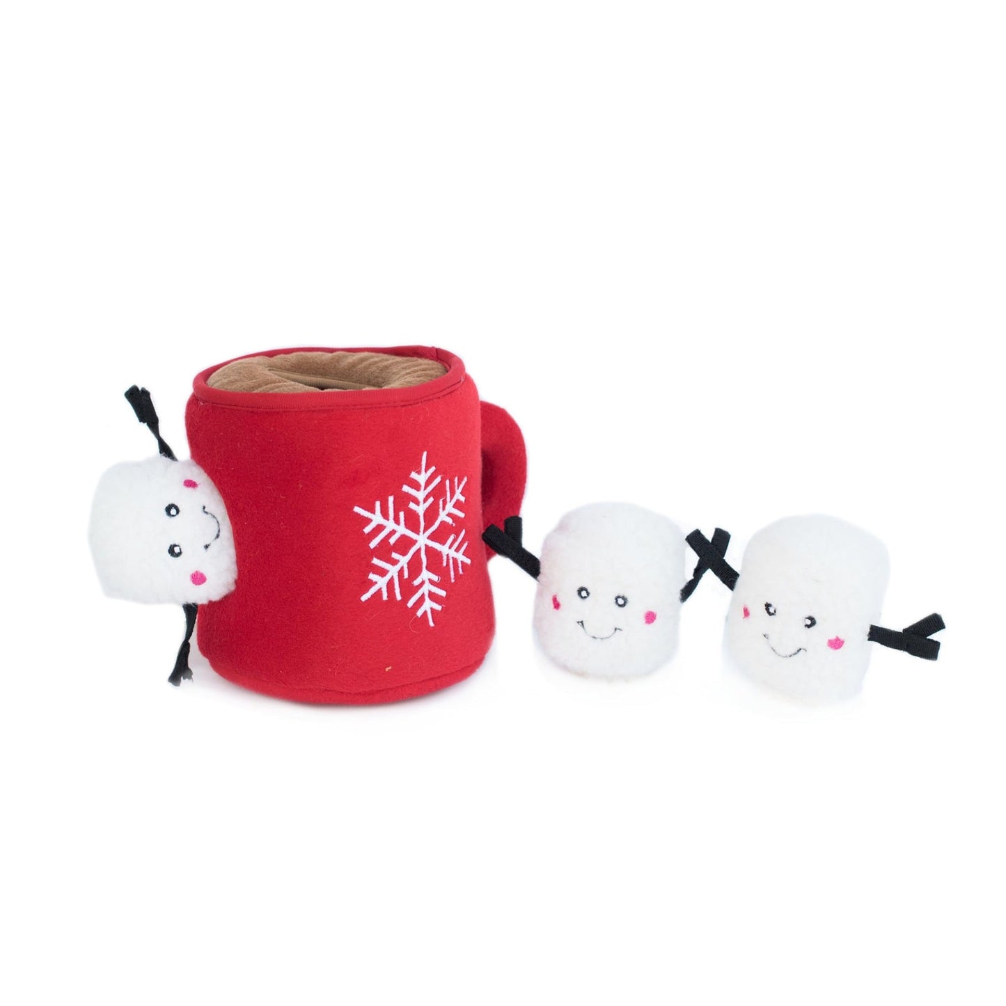 Holiday Burrow Dog Toy - Hot Cocoa & Marshmallows - Pooch Luxury