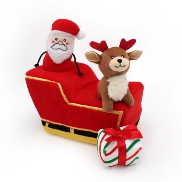 
                      
                        Holiday Burrow Dog Toy - Santa's Sleigh - Pooch Luxury
                      
                    
