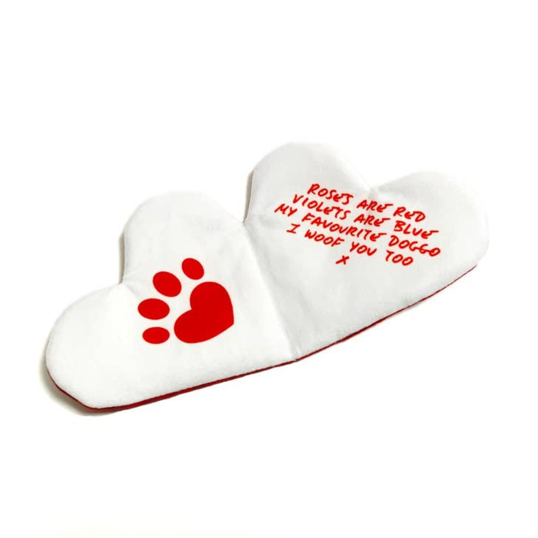 I Woof You Valentine's Card Dog Toy - Pooch Luxury