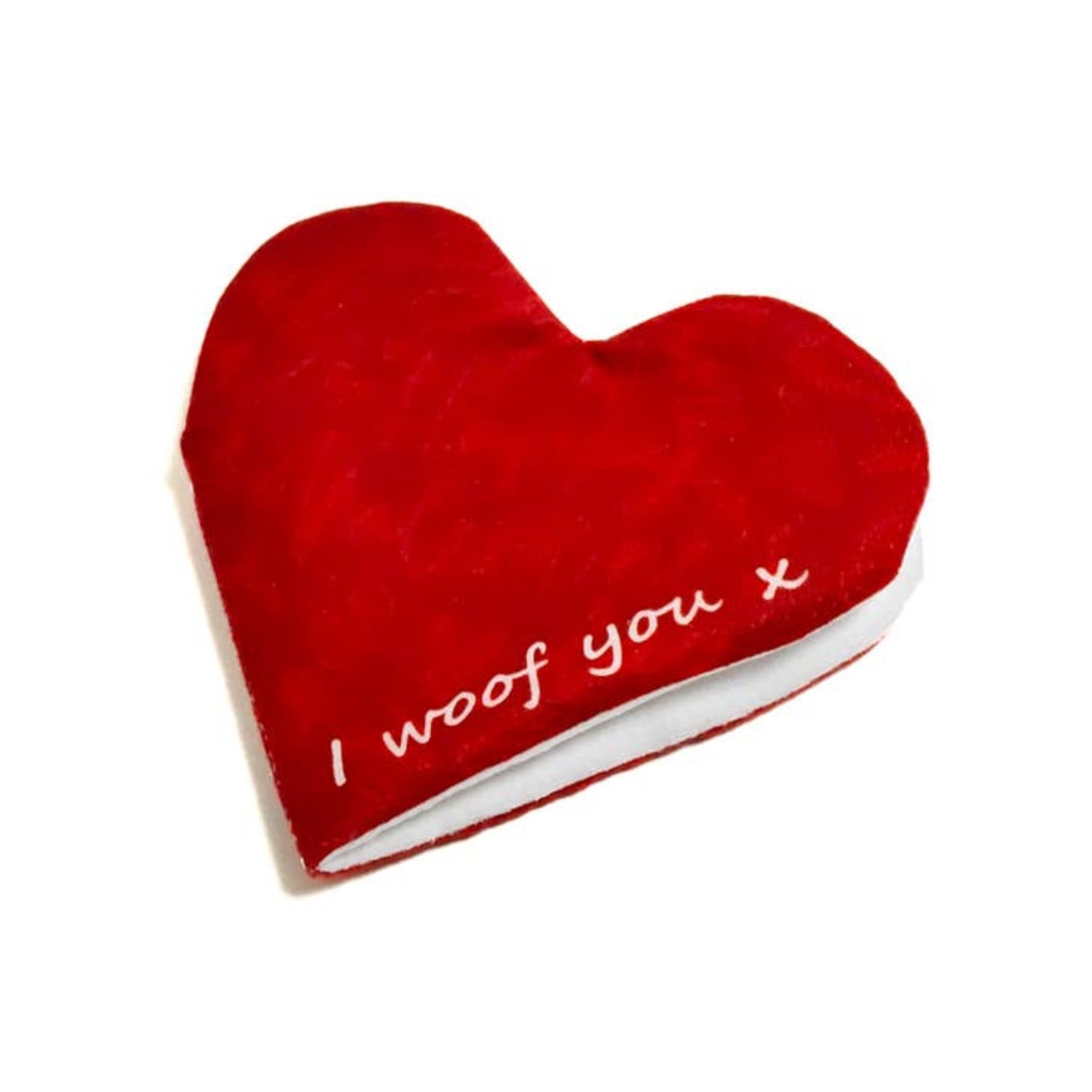 I Woof You Valentine's Card Dog Toy - Pooch Luxury