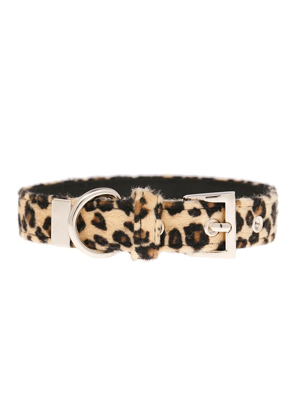 Leopard Print Fabric Collar - Pooch Luxury