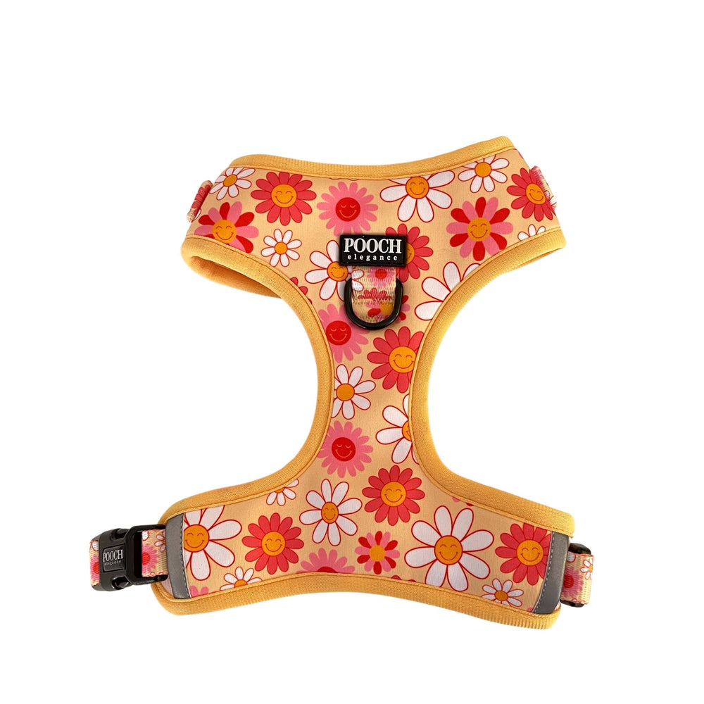 Little Bright Daisies Adjustable Harness - Pooch Luxury