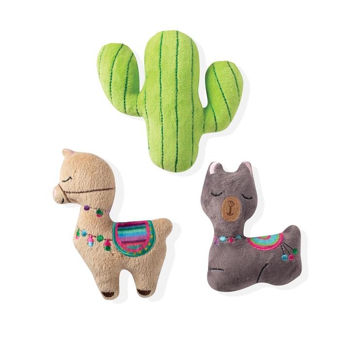 Llama Cactus Small Dog Toy Set - Pooch Luxury
