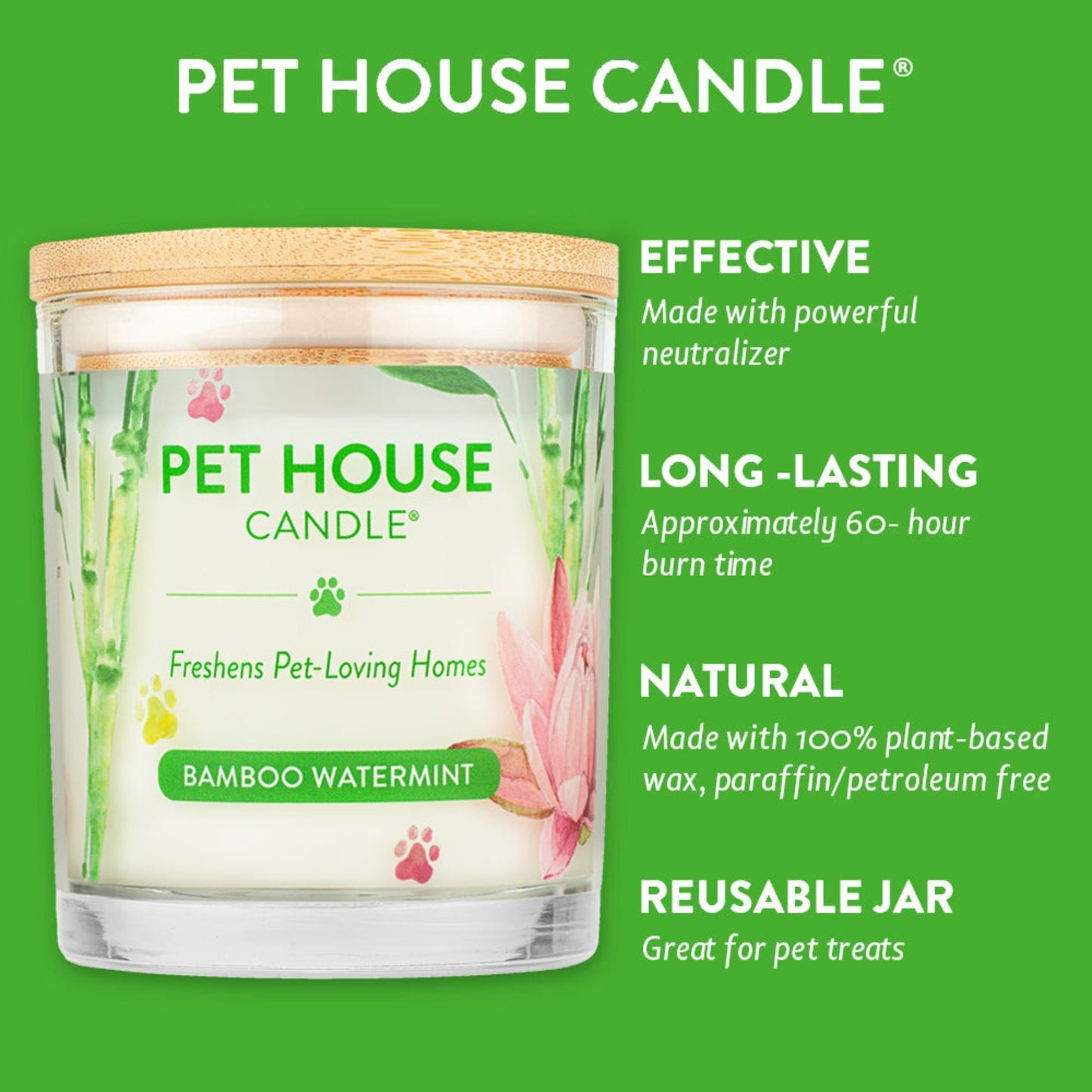 
                  
                    One Fur All Pet House Candle - Bamboo Watermint - Pooch Luxury
                  
                