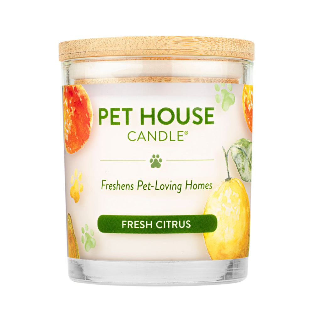 One Fur All Pet House Candle - Fresh Citrus - Pooch Luxury