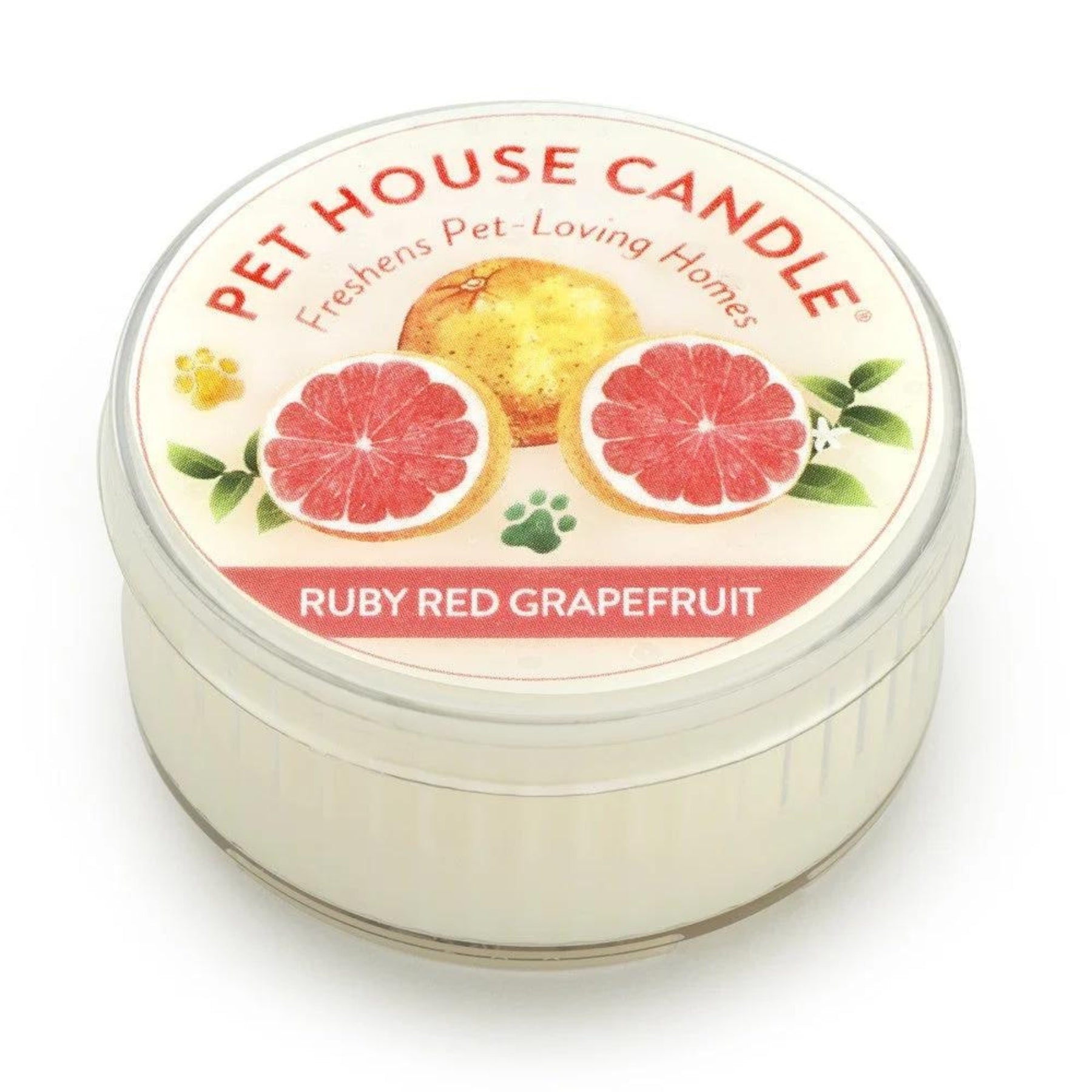 One Fur All Pet House Mini Candle - Ruby Red Grapefruit - Pooch Luxury