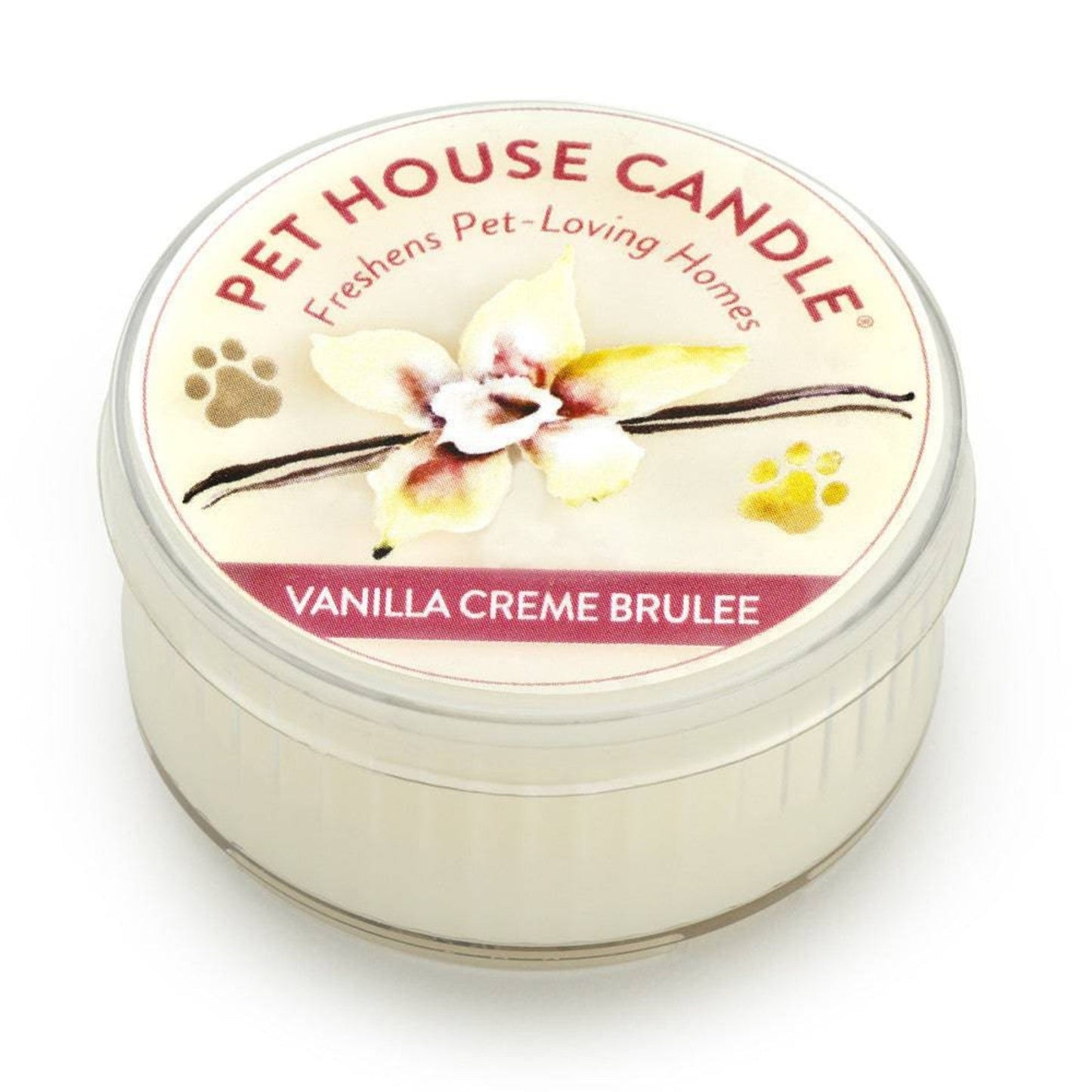 One Fur All Pet House Mini Candle - Vanilla Creme Brulee - Pooch Luxury