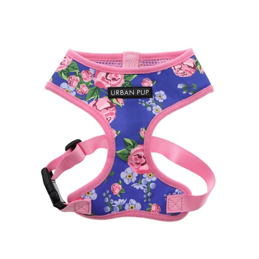 
                      
                        Pink & Blue Floral Burst Harness - Pooch Luxury
                      
                    