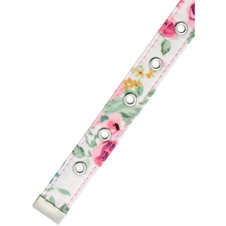 Pink Floral Cascade Fabric Collar - Pooch Luxury