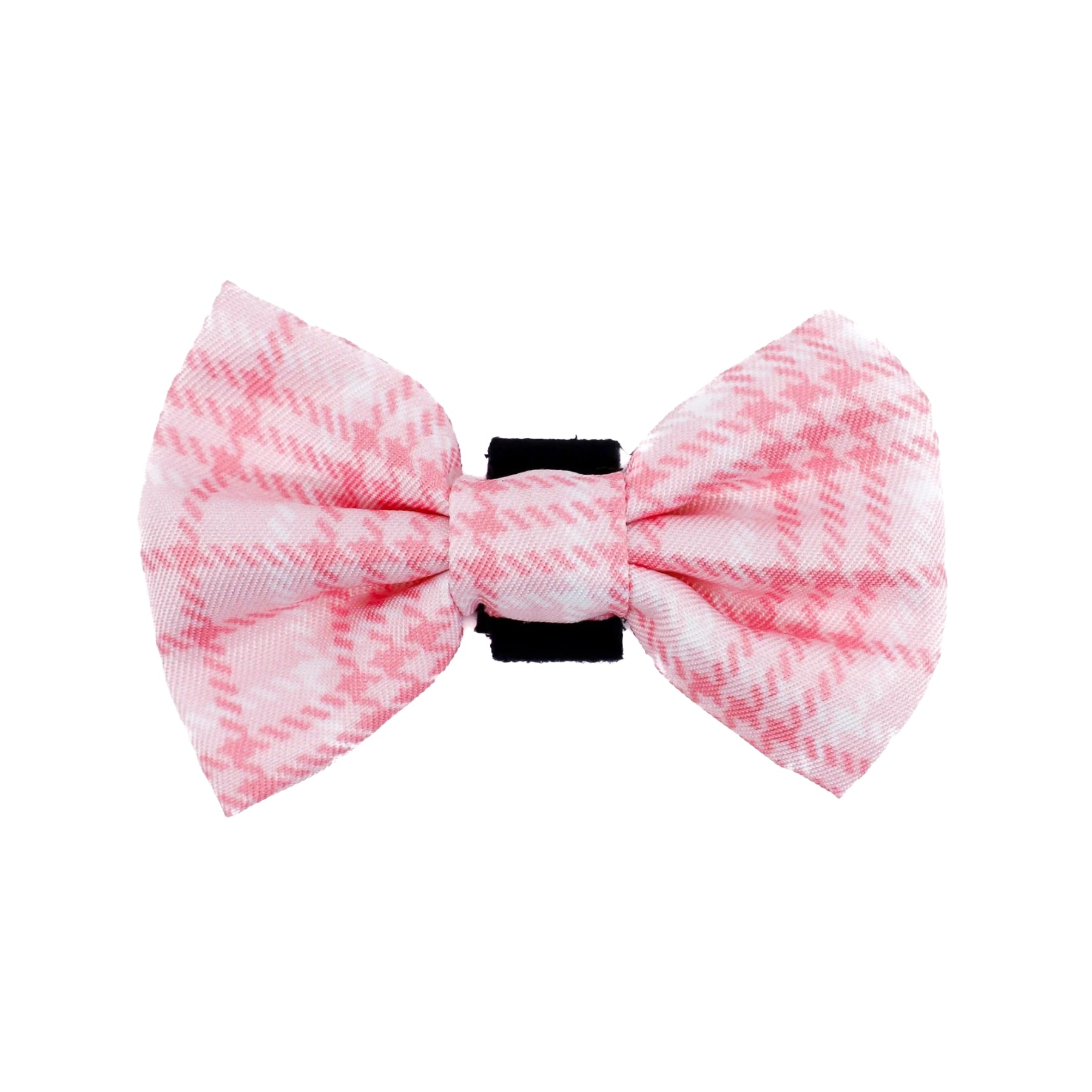 Pink Houndstooth Bow Tie - Pooch Luxury
