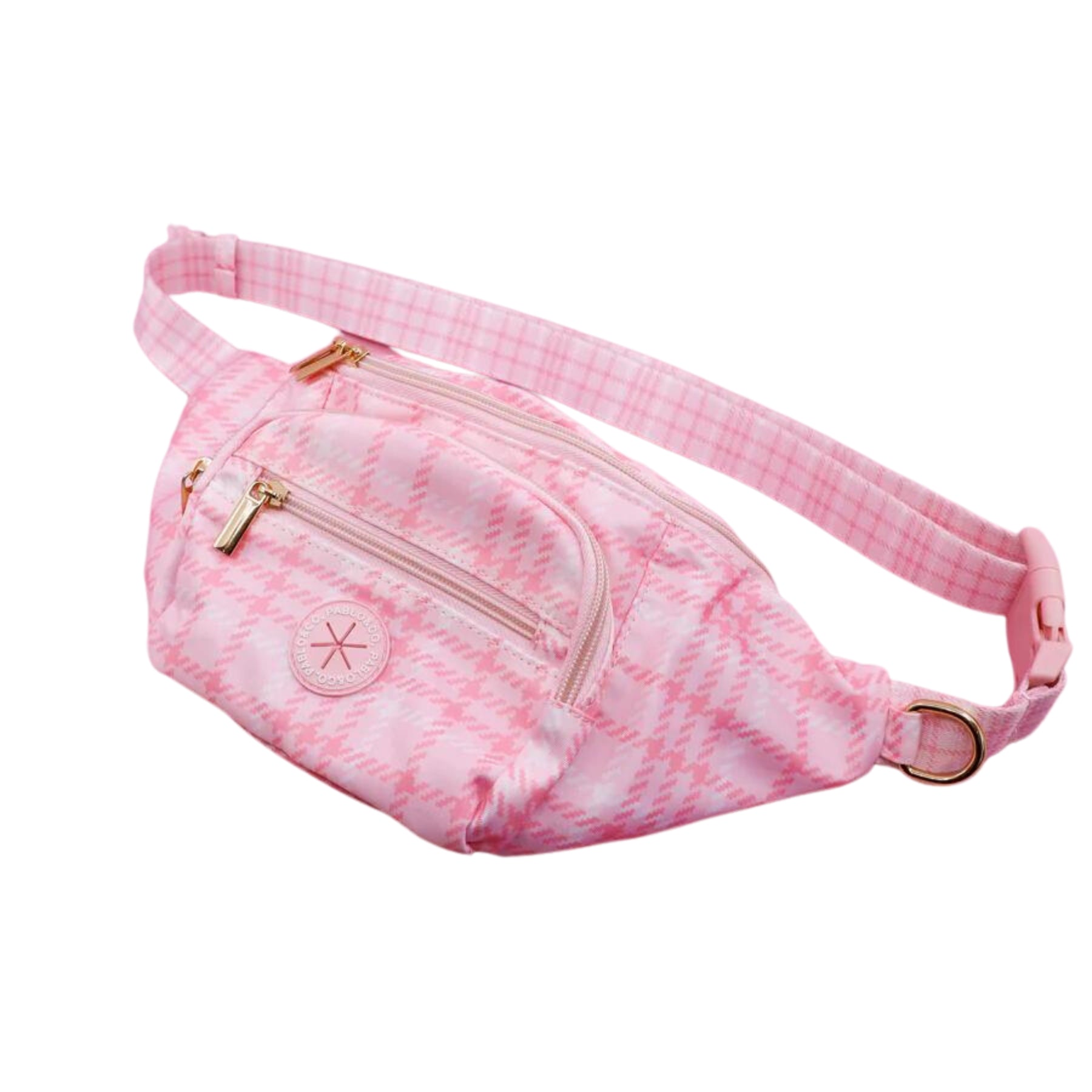 Pink Houndstooth - The Ultimate Bumbag - Pooch Luxury