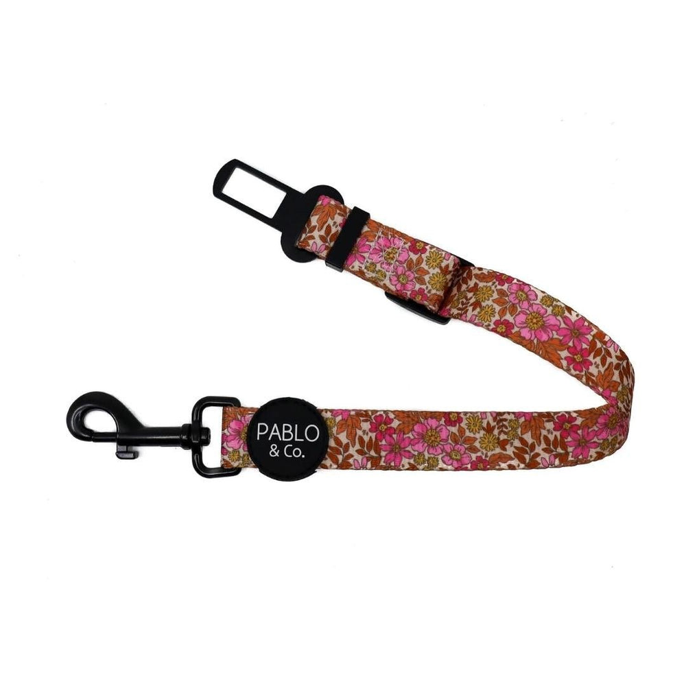 Pink Posie's Adjustable Car Restraint - Pooch Luxury