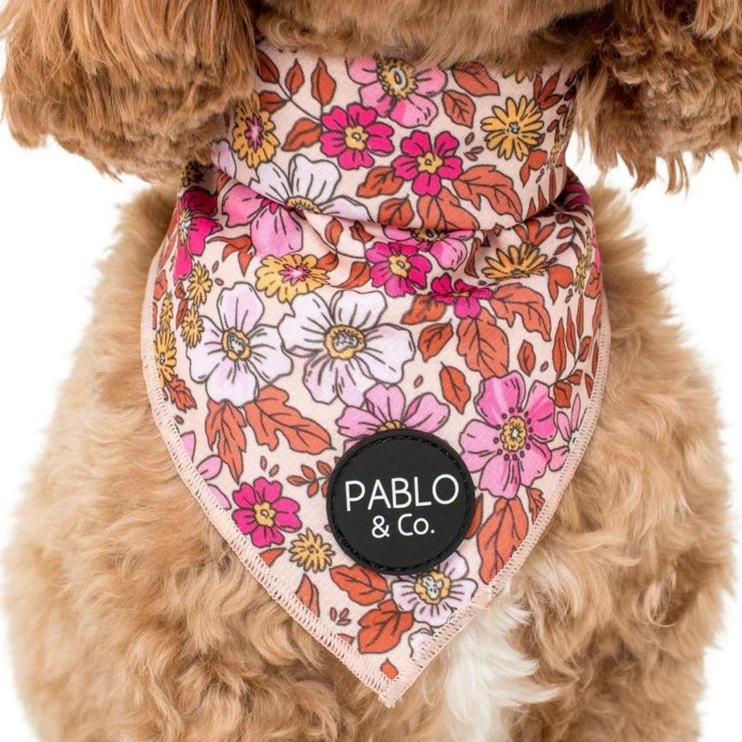 Pink Posie's Dog Bandana - Pooch Luxury