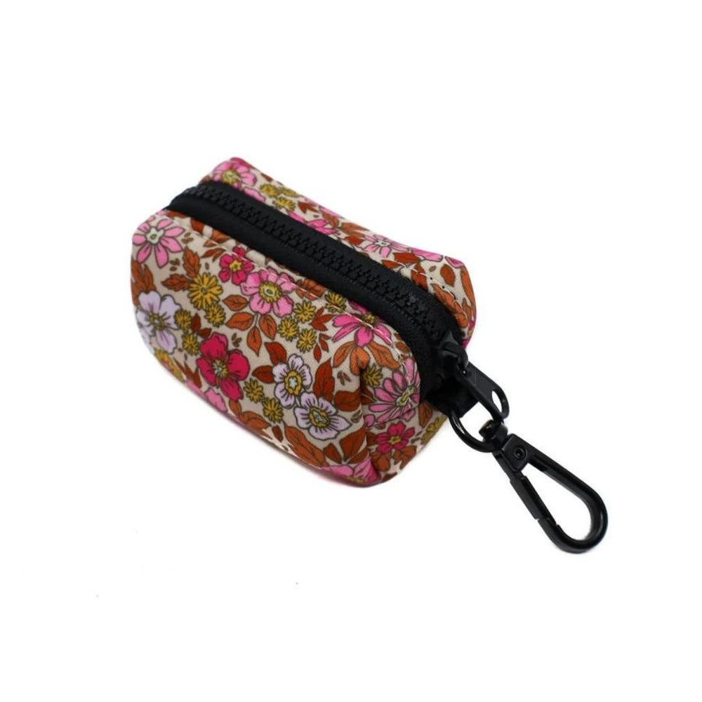 Pink Posie's Poop Bag Holder - Pooch Luxury