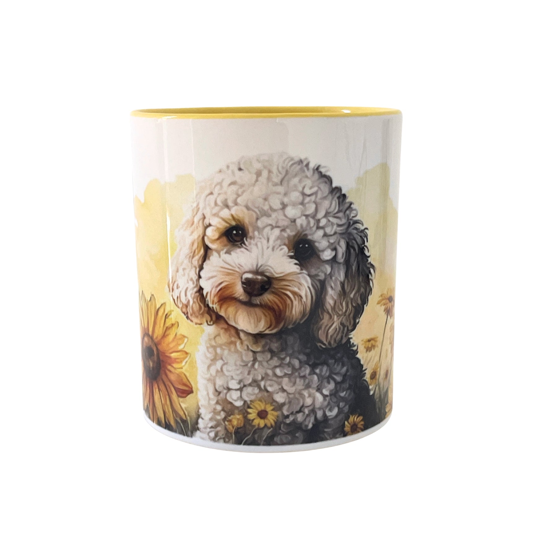 Poodle Amongst Sunflowers Mug - Pooch Luxury