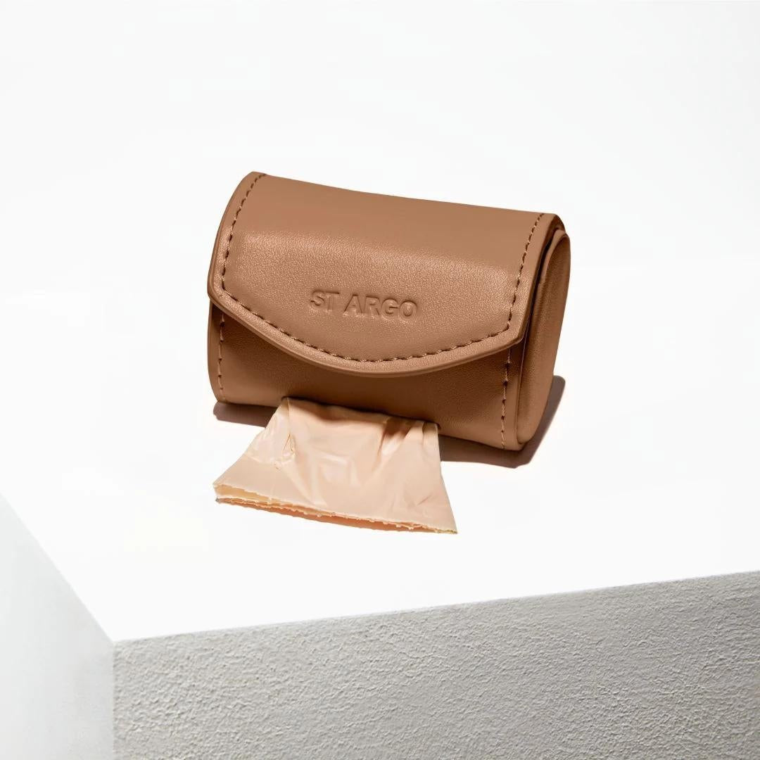 Poop Bag Holder - Brown - Pooch Luxury