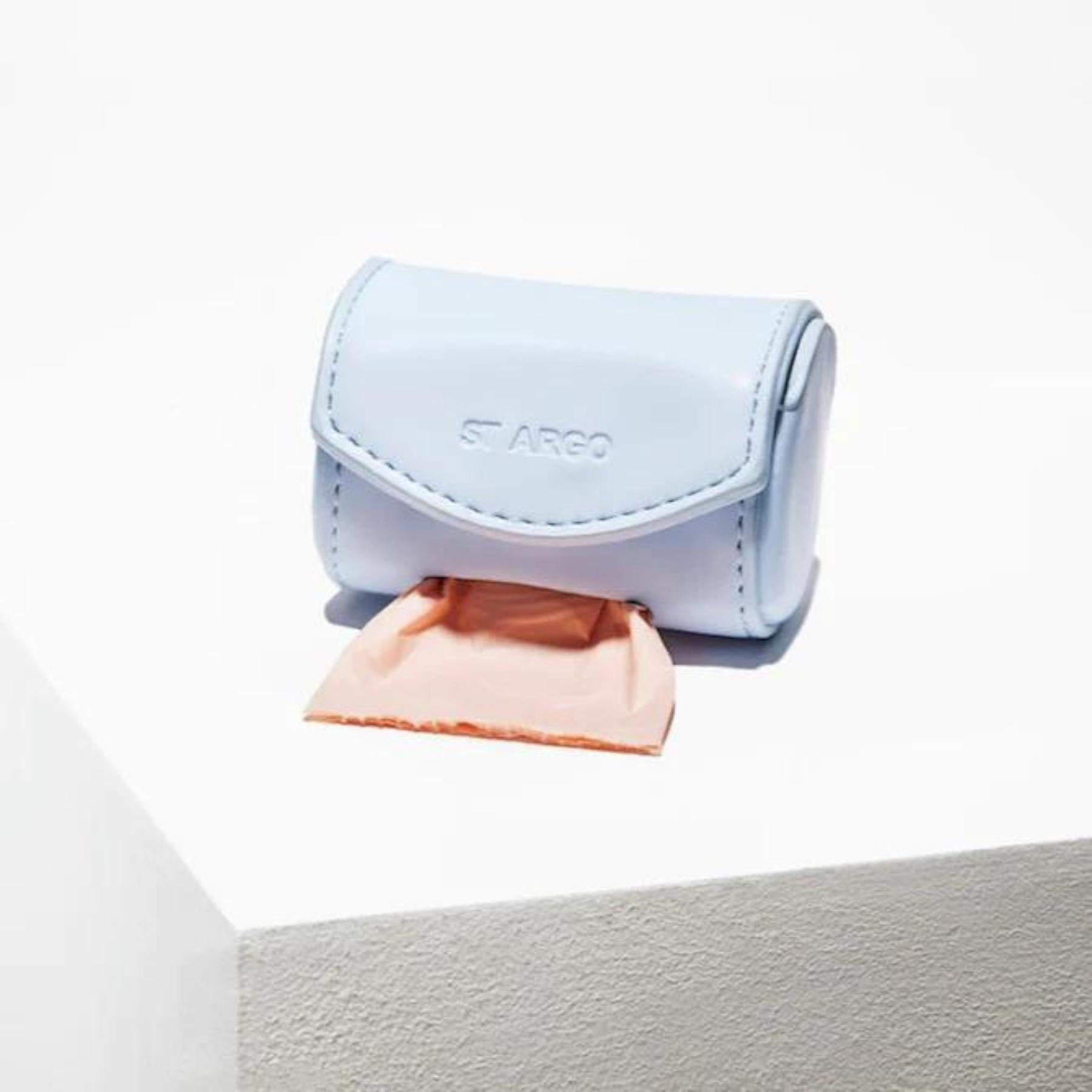 Poop Bag Holder - Soft Blue - Pooch Luxury