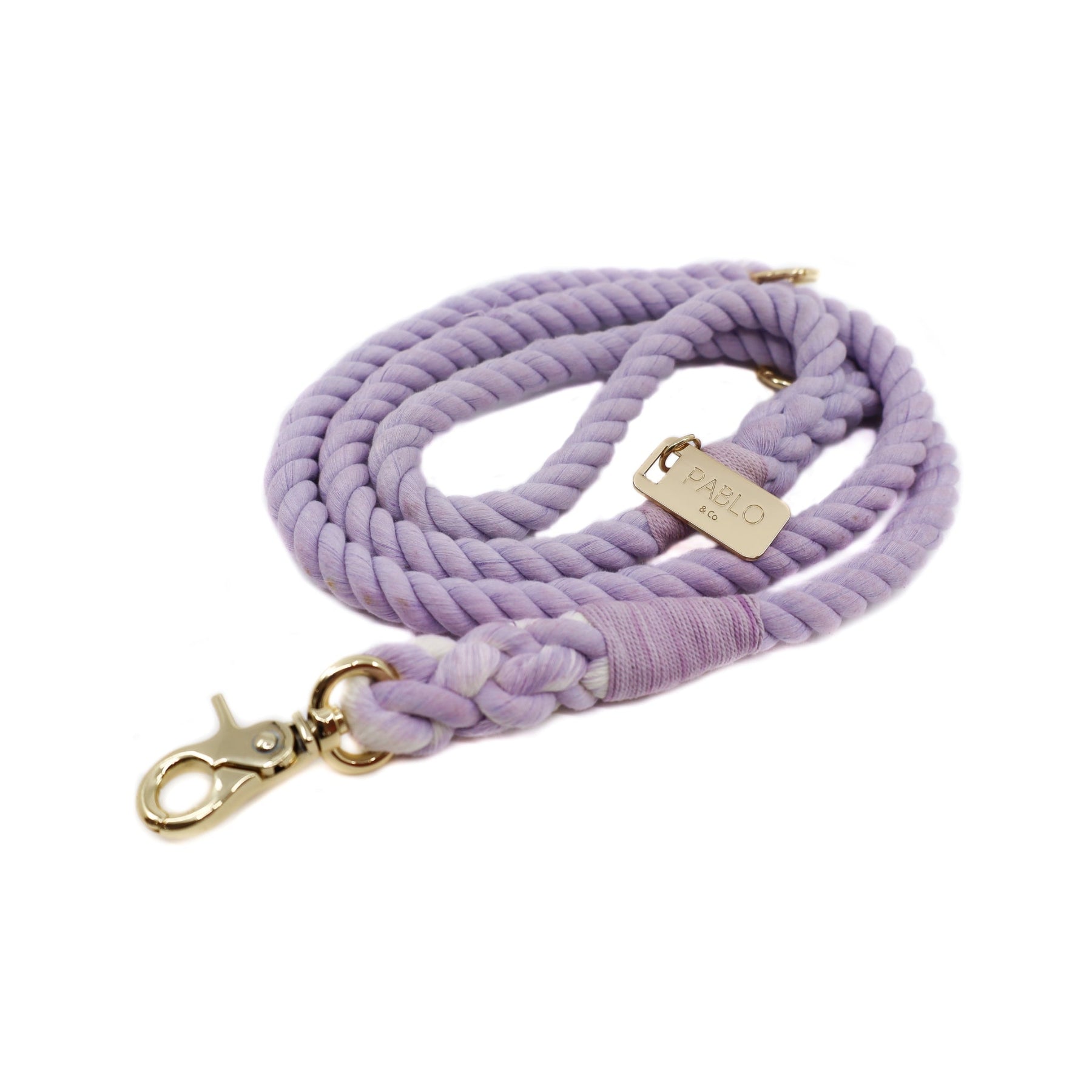 Rope Leash - Lavender - Pooch Luxury