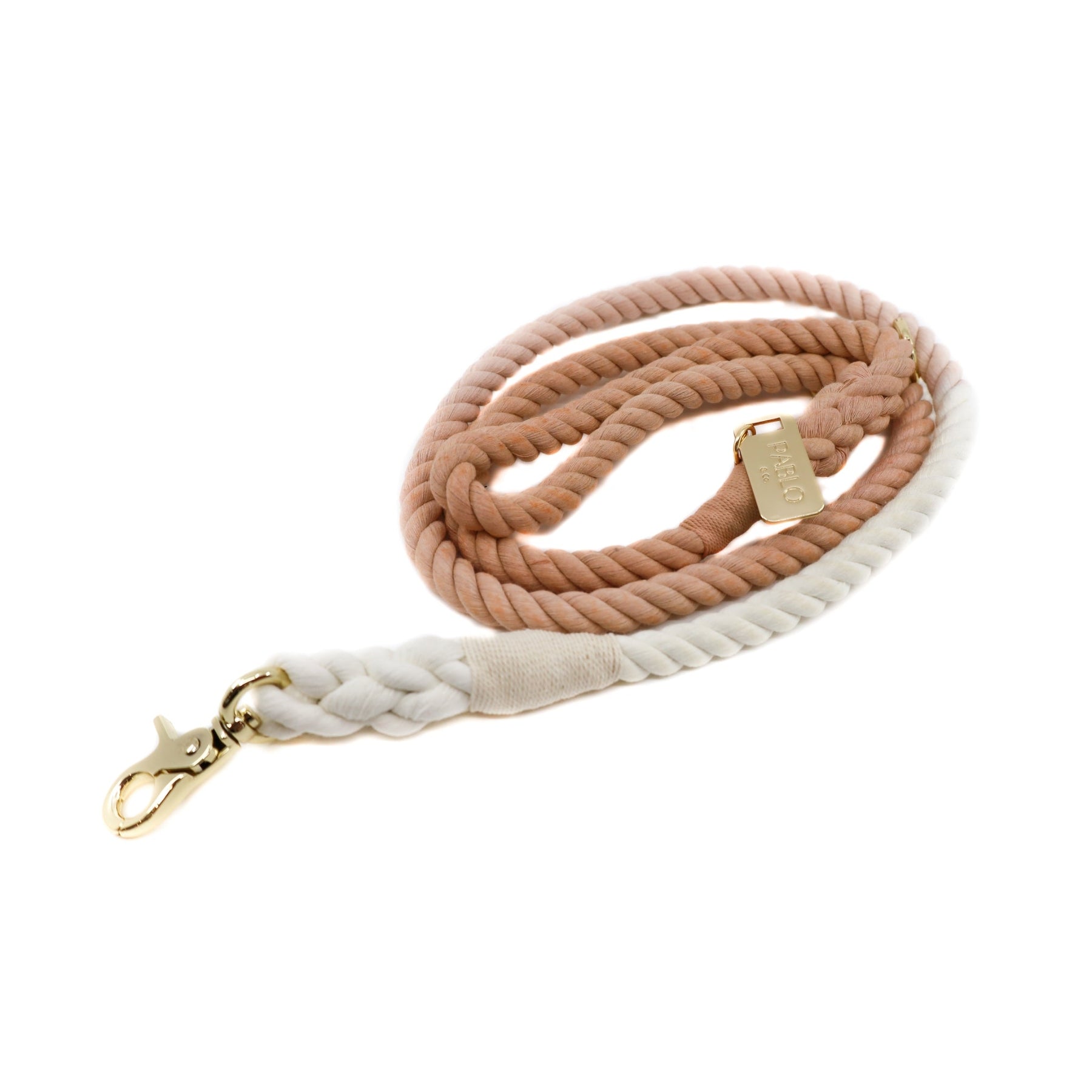 Rope Leash - Ombre Birch Brown - Pooch Luxury