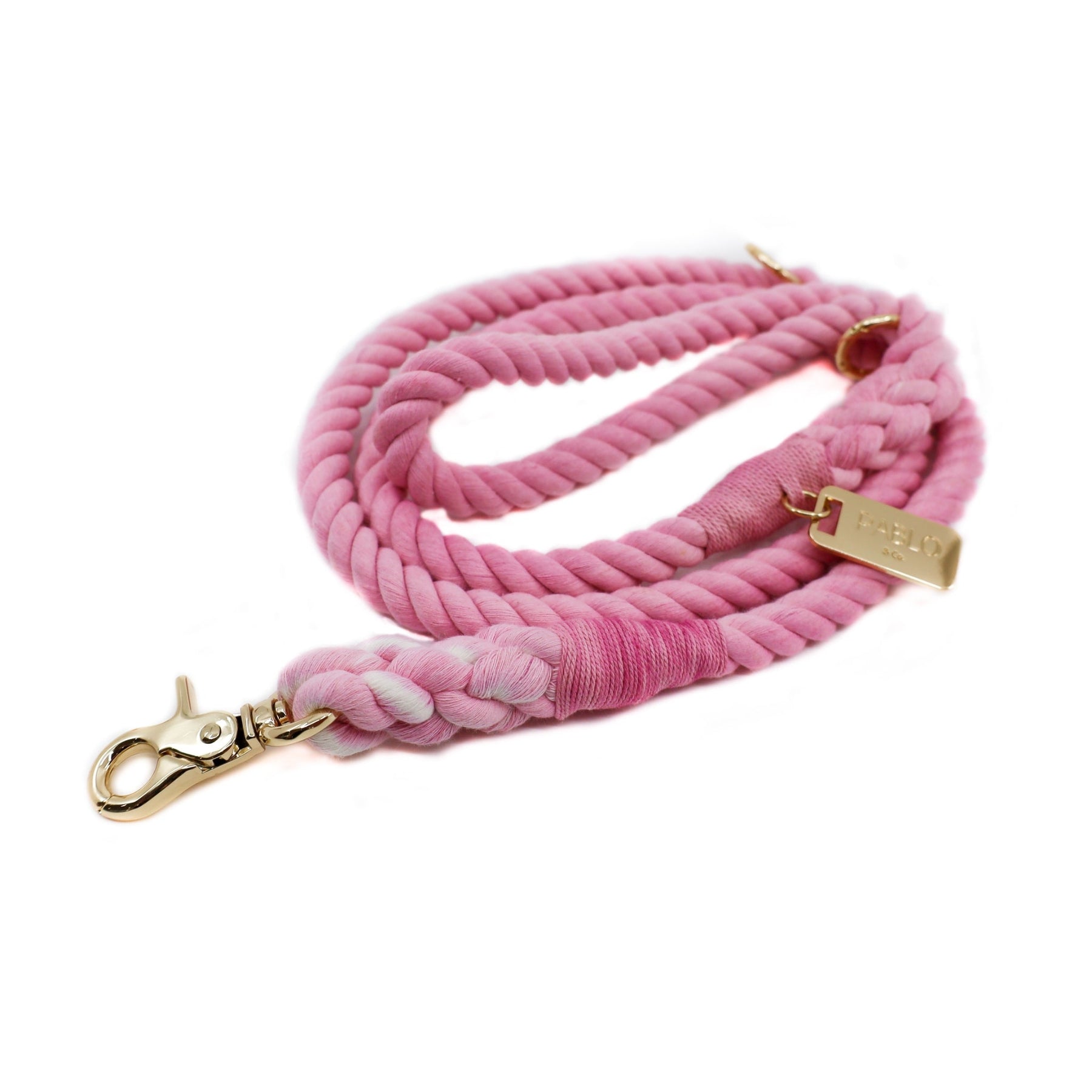 Rope Leash - Pretty in Pink - Pooch Luxury
